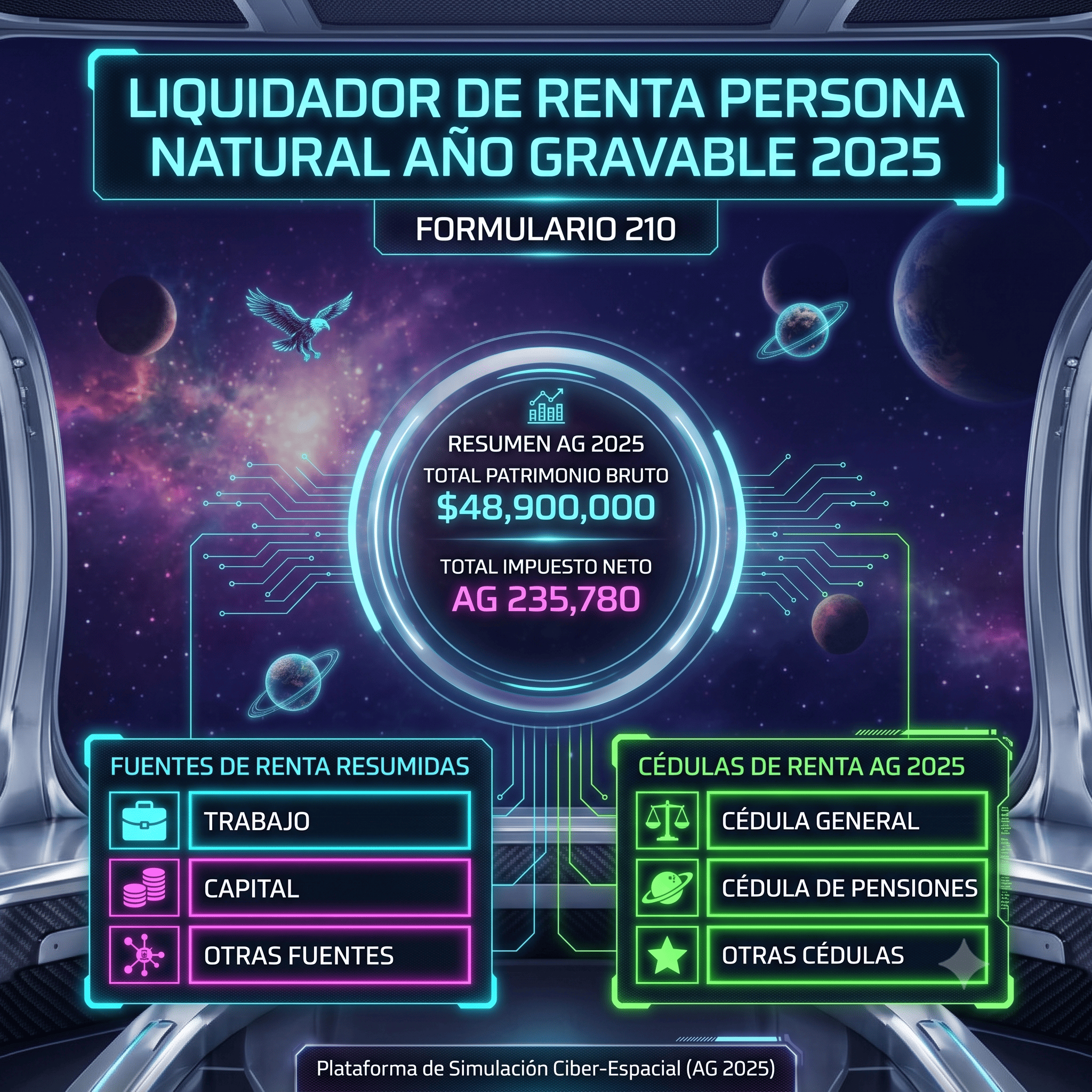 Liquidador Renta Persona Natural (No obligadas a llevar contabilidad) Versión 2026